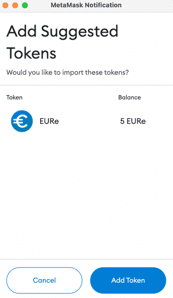 Add ASA to the Metamask Add ASA to the Metamask